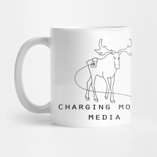 Charging Moose Media Black Logo Mug